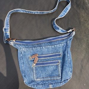 Denim Shoulder / Crossbody Bag